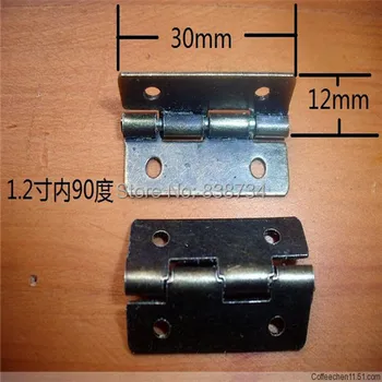 

100pcs 30*12MM antique bronze metal wooden gift box door hinge