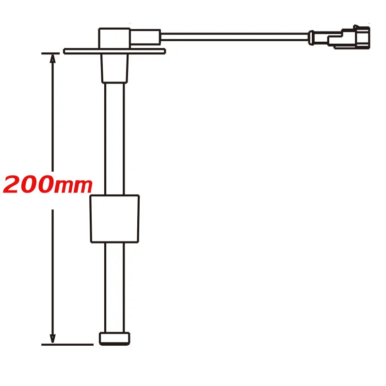 Универсальный датчик уровня топлива Отправка блок лодка автомобиль грузовик RV датчик уровня воды датчик уровня топлива Бензобак Отправитель SAE 5 отверстий 240-33 Ом - Цвет: 200mm