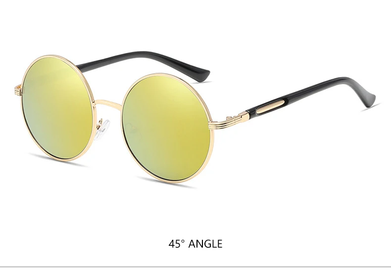 best sunglasses for big nose BOYSEEN Vintage Round Sunglasses Women Reflective Sun glasses Female Women's Shades Brand Designer lunette de soleil UV400 601 designer sunglasses for women
