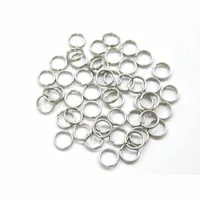 6 мм, 7 мм, 8 мм, 50 шт. никелированные разрезные кольца для пустой приманки, воблер, жесткая наживка, 50 шт. в каждой упаковке для окуня и Судака, УПО - изображение