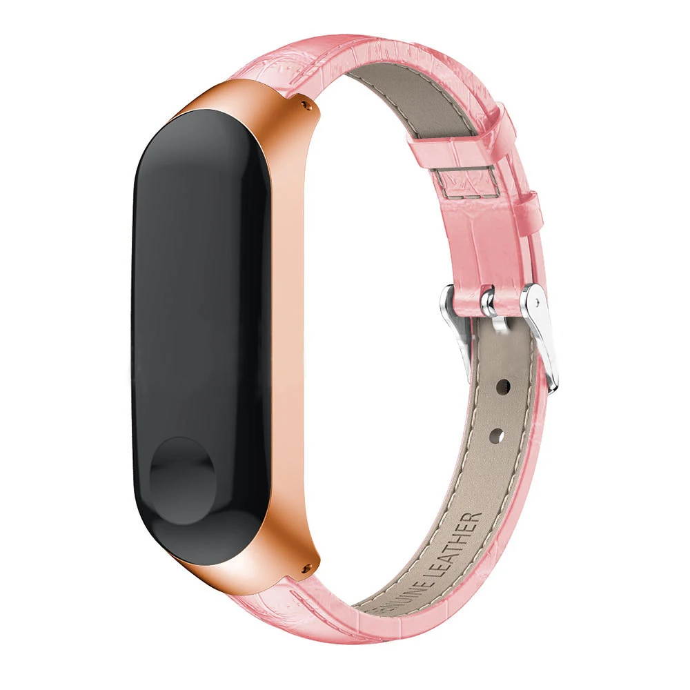 Choifoo Mi Band 3 4 Strap wrist strap for Xiaomi mi band 3 4 leather Miband 3 4 Smart accessories