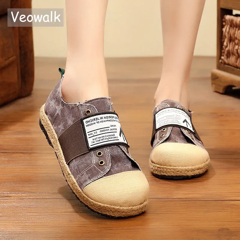 canvas flat heel casual flats