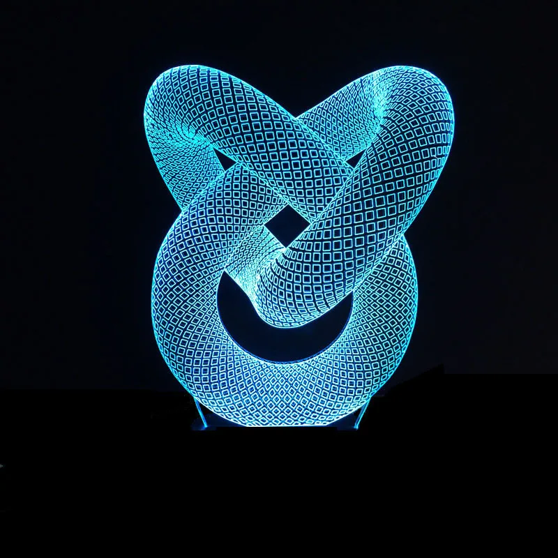Абстрактная 3d Ночная лампа постепенная атмосфера светодиодные настольные лампы