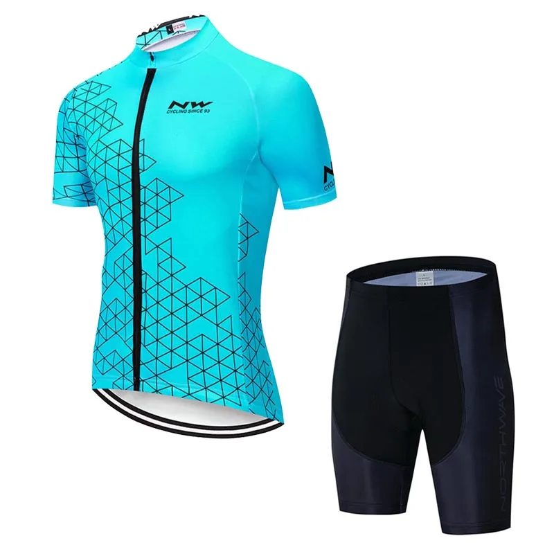 NW летний мужской комплект из майки для велоспорта, быстросохнущая одежда для велоспорта с коротким рукавом, одежда для велоспорта, Майо Ropa Ciclismo Hombre C24 - Цвет: set 8