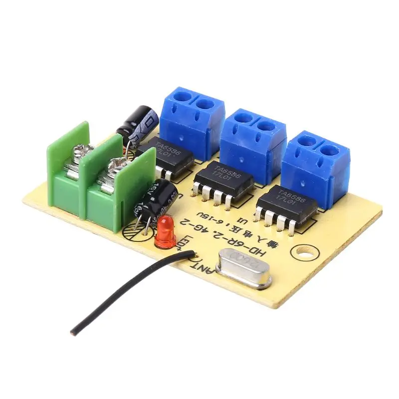 

6CH High-power 2.4G 50 Meter Remote Control with Receiver 6-15v for Car Model Ship DIY Tool Y51E
