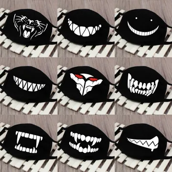 

High Quality 1PC Cartoon Face Mask Funny Teeth Pattern Unisex Cute Anti-bacterial Dust Winter Cubre Bocas Hombre Mouth Mask