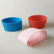 300 шт./лот чулки с силиконовй резинкой для сублимационной печати вечерние чашечные рукава группа для вторичной переработки стакан с термоизоляцией крышка от бутылки