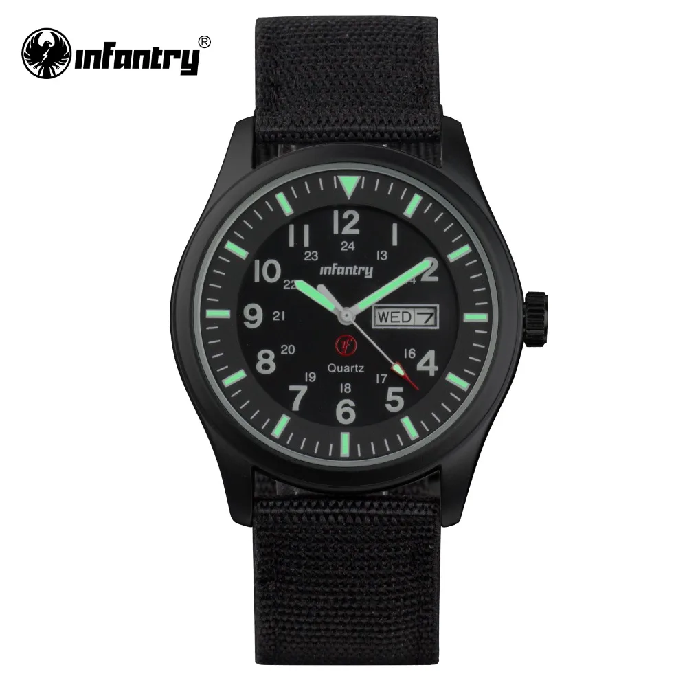 Prix pour INFANTRY Mens Quartz Montre-Bracelet Militaire Lumineux Noir Montre Automatique Date de Sport Armée Hommes Montres Vente Chaude Durable Nylon 2017 Prix pour INFANTRY Mens Quartz Montre-Bracelet Militaire Lumineux Noir Montre Automatique Date de Sport Armée Hommes Montres Vente Chaude Durable Nylon 2017