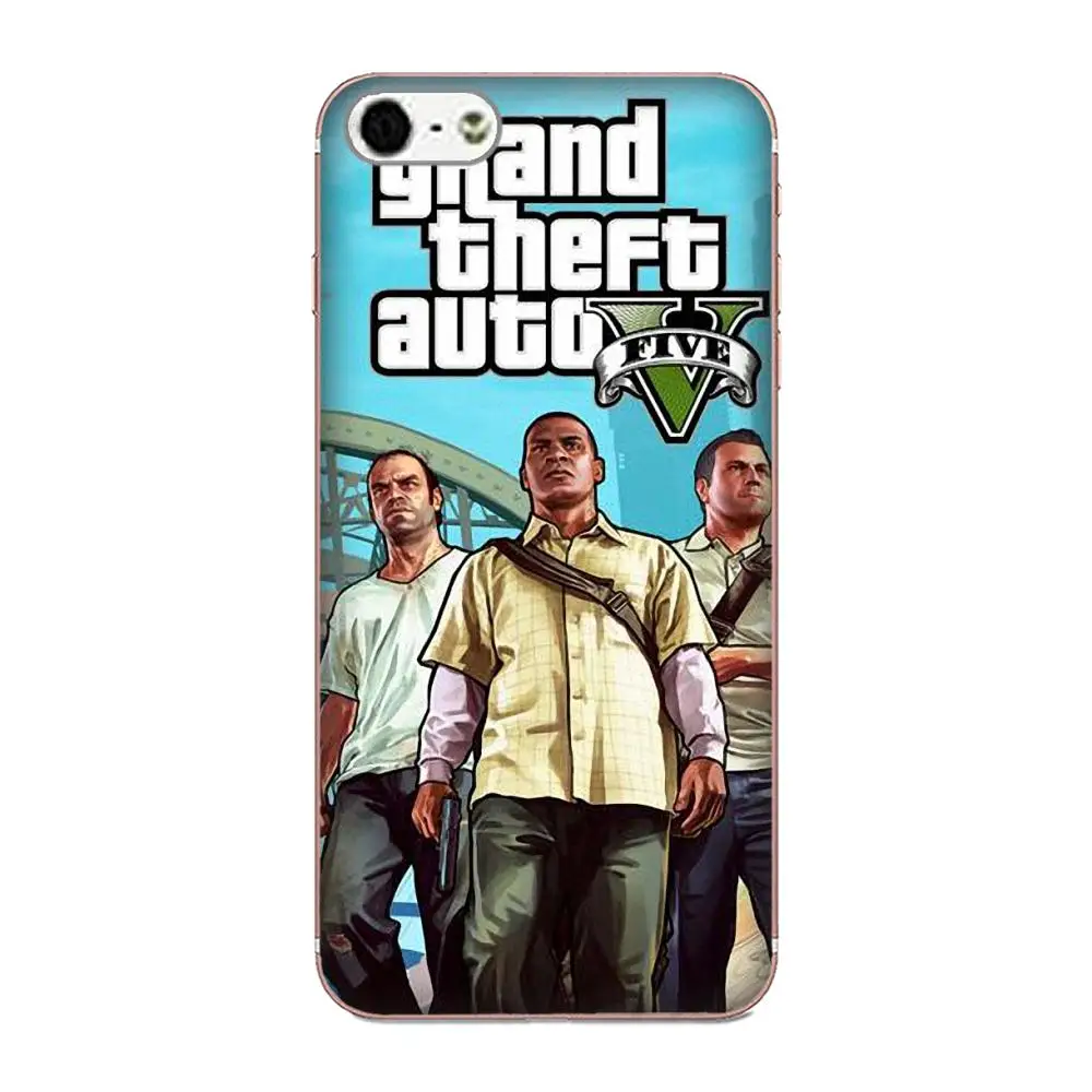 Grand Theft Auto Gta 5 V для Huawei P7 Honor 4C 5A 5C 5X 6 6C 6A 6X 7 7X 8 9 V8 V10 Y3II Y5II Y6II G8 Play Lite|Чехлы-накладки| |