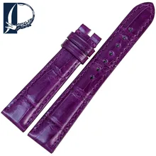 Pesno Suitable for Zenith Captain Women font b Watch b font Band Alligator Skin Leather font