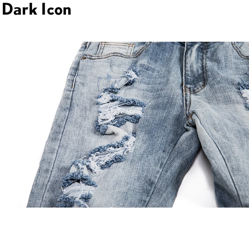 Мужские джинсы с молнией на щиколотке Dark Icon новинка 2019 модные уличные обычные
