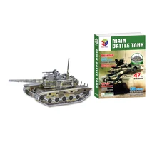 47 шт. головоломка модель военного танка 3D Головоломка Развивающие игрушки трехмерные пазлы для детей и взрослых