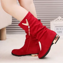 Новинка; зимняя обувь для девочек; зимние сапоги для маленьких девочек; Теплая обувь; нескользящие водонепроницаемые туфли из искусственной кожи; женская обувь из плюша; 954