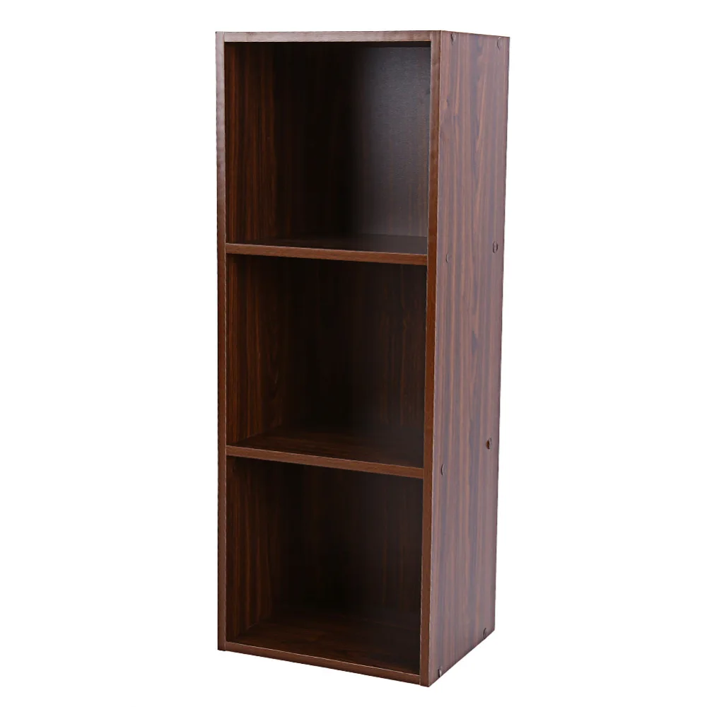 3 OR 4 TIER WOODEN BOOKCASE STORAGE SHELVING DISPLAY UNIT PINK BLUE WHITE BLACK