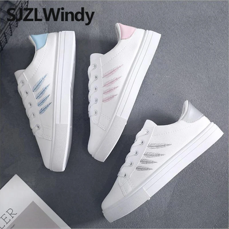 

Women's Leisure Shoes 2019 New Women's Tail Shoes Fashionable White Round Headed Women's White Leisure Shoes