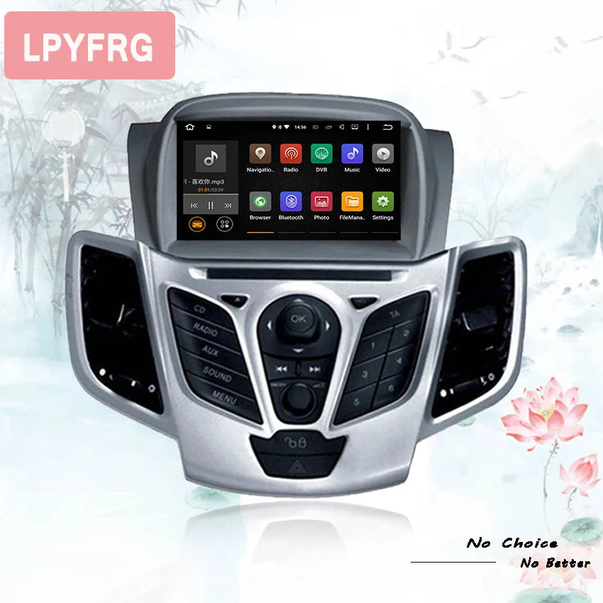 Автомобильный DVD плеер с GPS навигацией восьмиядерным процессором android 10 для Fiesta 2009