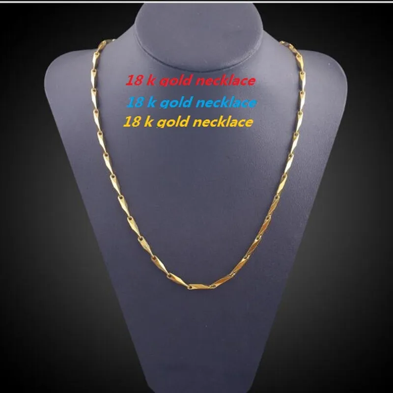 

Popular stainless steel gold thick necklace women square section stick necklace men necklace ornaments b