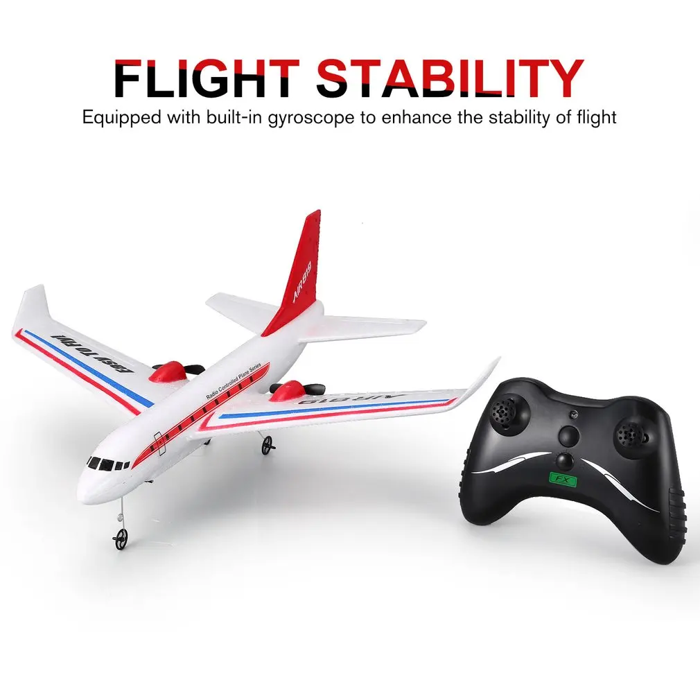FX 819 2 4 г 2CH 400 мм размах крыльев легкий EPP DIY RC Самолет Gl1der Airliner пассажирский TF детские