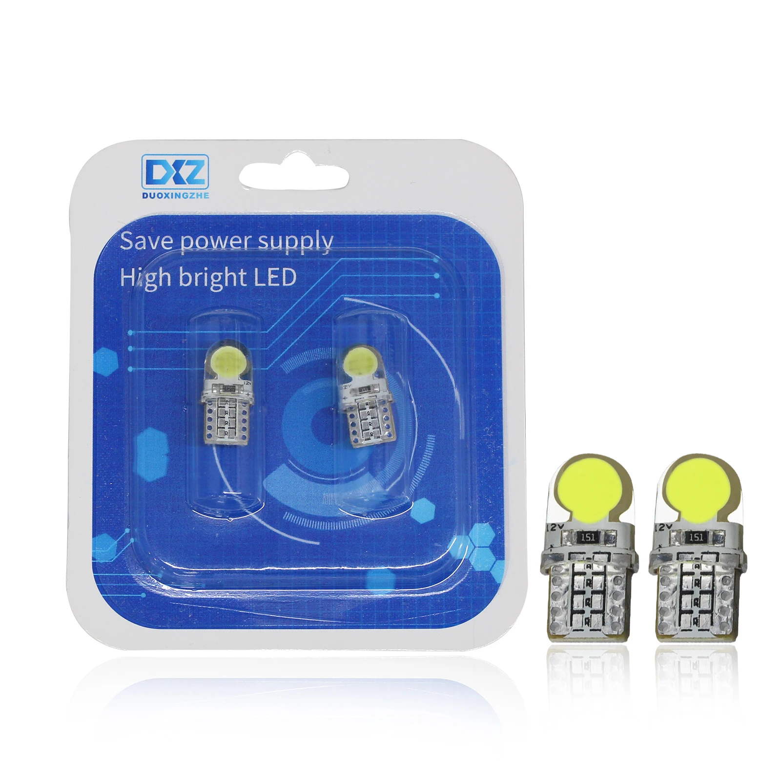 

2Pcs Auto T10 Led Cold White 194 W5W LED 168 COB Silica Car Super Bright Turn Side License Plate Light Lamp Bulb DC 12V