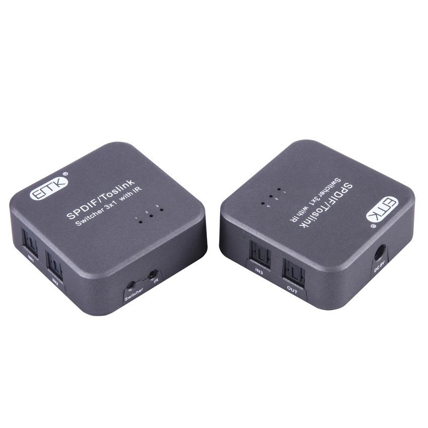 1Pcs Digital Optical Audio Switch Toslink Selector For Fiber Optic Cable