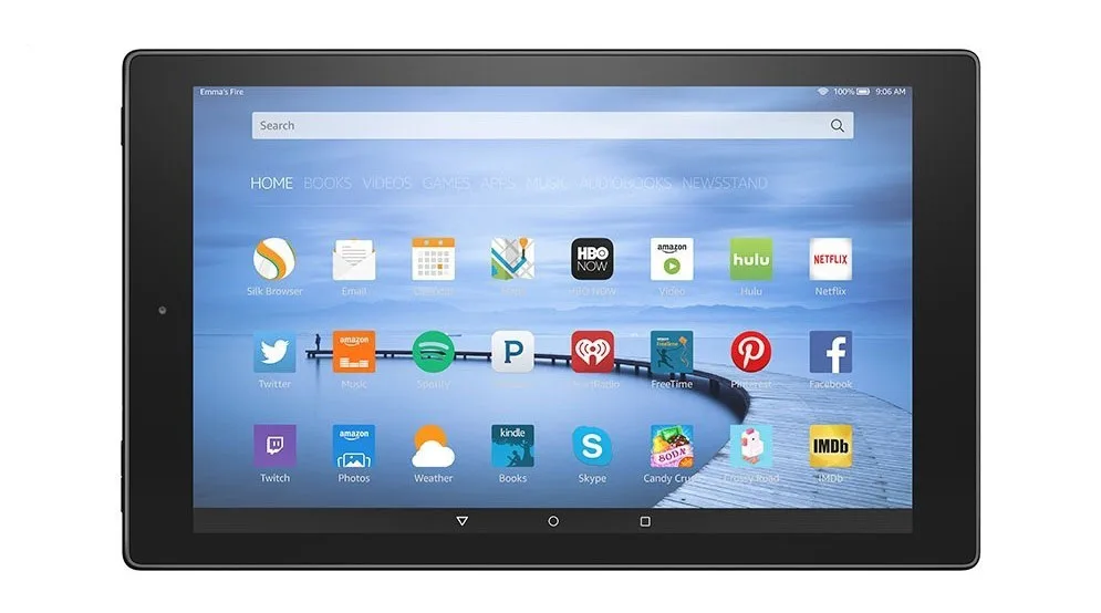

High Clear Glossy Screen Protector Protective Film For Amazon Kindle Fire HD 10 2017 10.1" Tablet +Clean Cloth