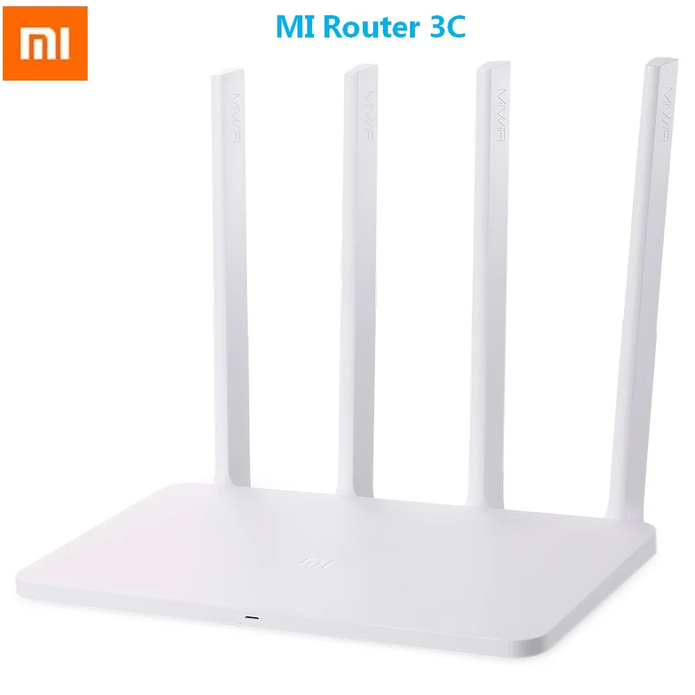 

Original Xiaomi Mi English Version WiFi Router 3C 300Mbps 2.4GHz Wireless Router Signal Booster with 4 Antenna 64 RAM 802.11N