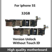 Новое поступление 32 ГБ версия оригинальная материнская плата для iPhone 5S разблокированная материнская плата с чипами без отпечатков пальцев материнская плата