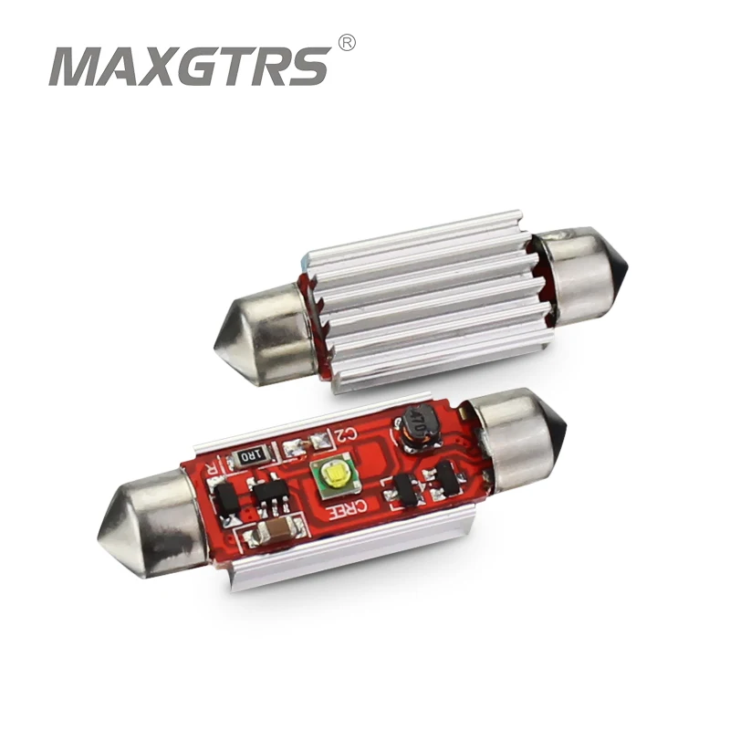 

5Pcs/Lot Car Festoon Cree Chip Bulb 5W 12V Car LED Lighting Lamp Interior Dome Reading Lights Super White 31mm/36mm/39mm/41mm