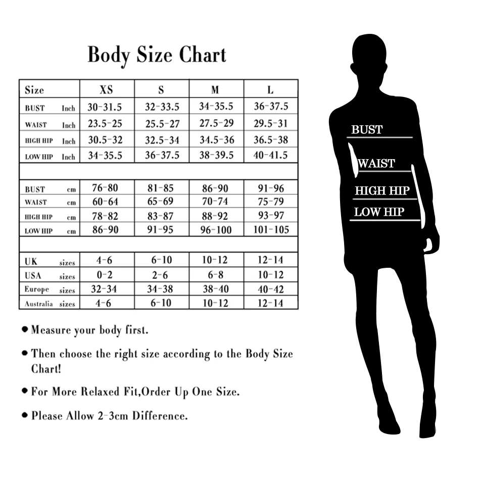 bandage dress size chart