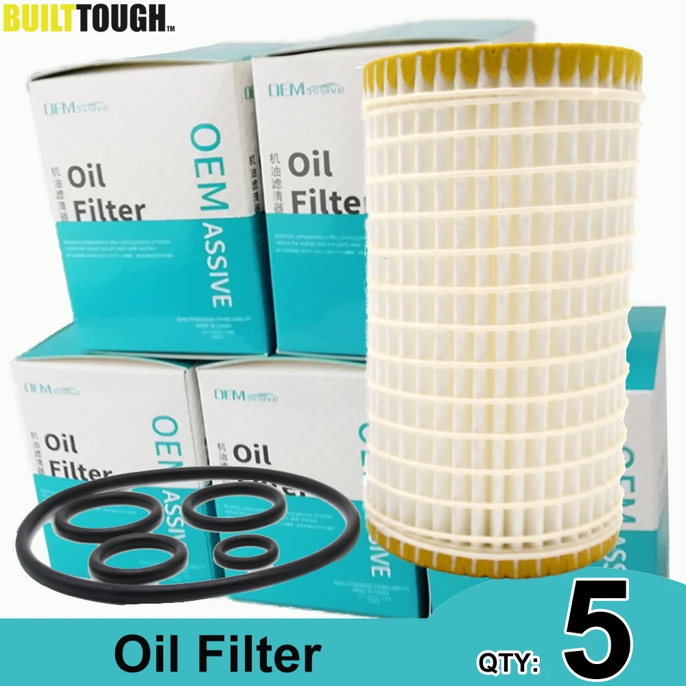 

QTY 5, 0001802609 Oil Filters For Benz SLK280 SL55 G55 AMG S400 R500 ML350 GLK350 GL550 E350 CLS550 CLK350 R230 S211 W212 C219