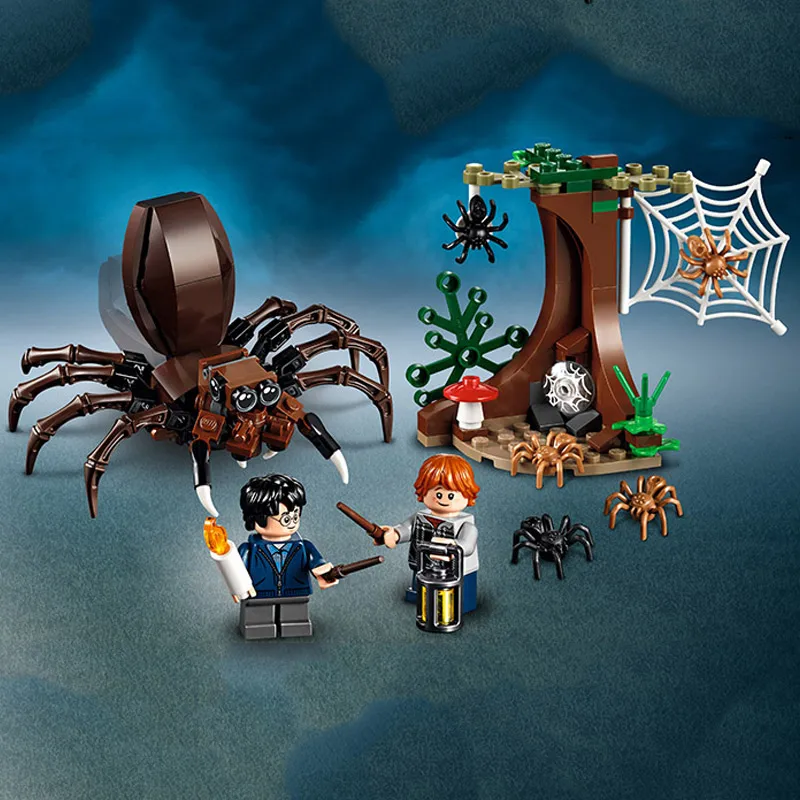 

11003 Harri Potter Series Aragog's Lair Ron Weasley Figure Building Blocks 169pcs Brick Toys Compatible With Legoing Movie