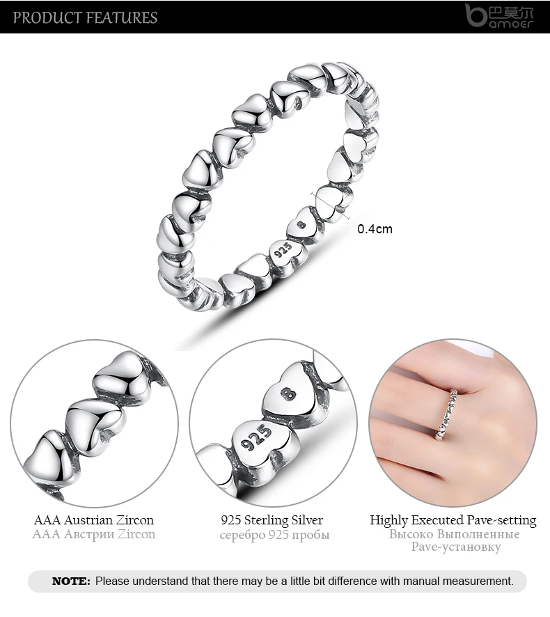 Подлинное 925 пробы Серебряное кольцо Forever Love кольца для женщин Оригинальные юбилейные ювелирные изделия anillos mujer anel HJ7108