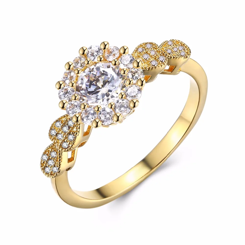 

Fashion Rings rhodium plated with cubic zircon finger Ring high quality Party rings for women Free shipment