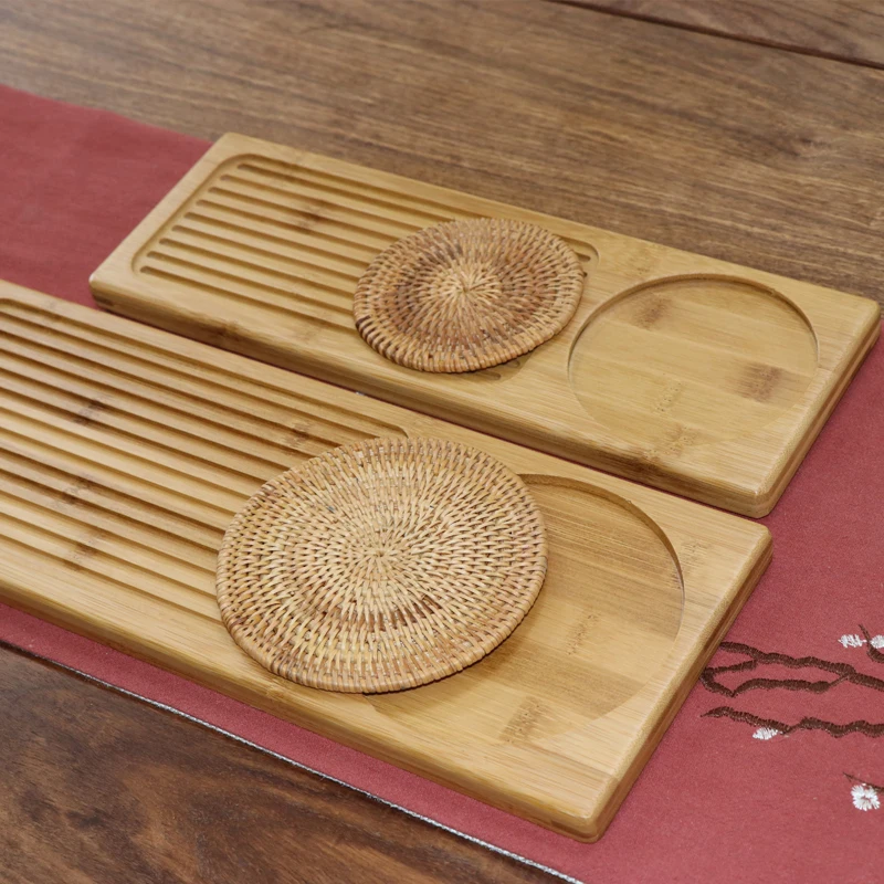 Японский деревянный чайный поднос, блюдце для кунг-фу, чай, кофе, чайник, для хранения, столовые приборы, поднос, инструмент для церемонии, самовар, маленький