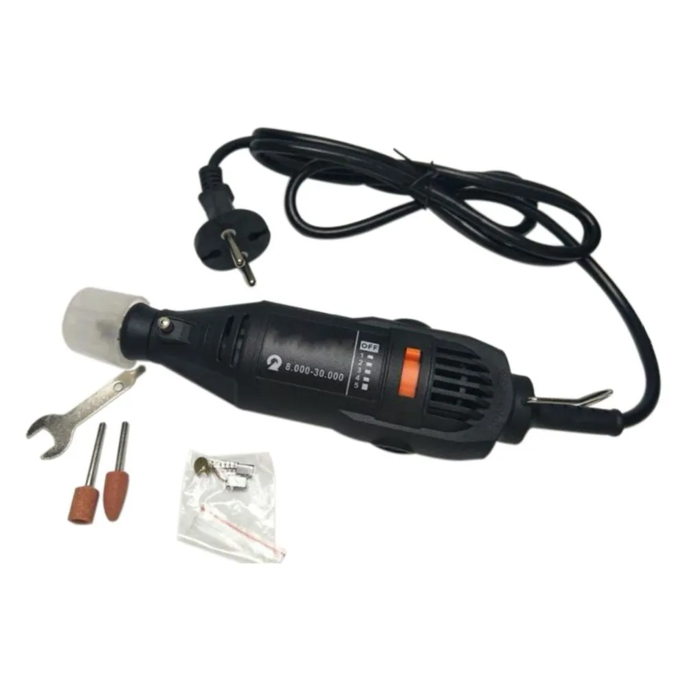 

220V Electric Grinder Variable Speed Mini Drill for Milling Polishing Drilling Cutting Engraving EU Plug