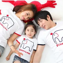 

family matching clothes elegant design cotton T-shirt, mother and daughter ,father and son family looking kids clothing