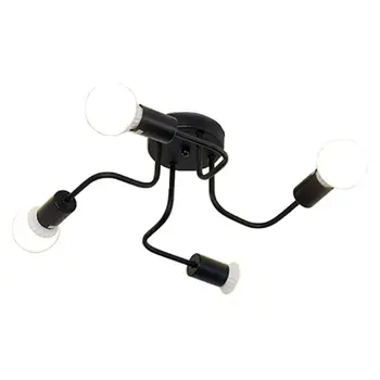 

Retro 4-head Ceiling Light Loft Nordic Pipe Wrought Iron Lamp For Home Restaurant Cafe Bar Room