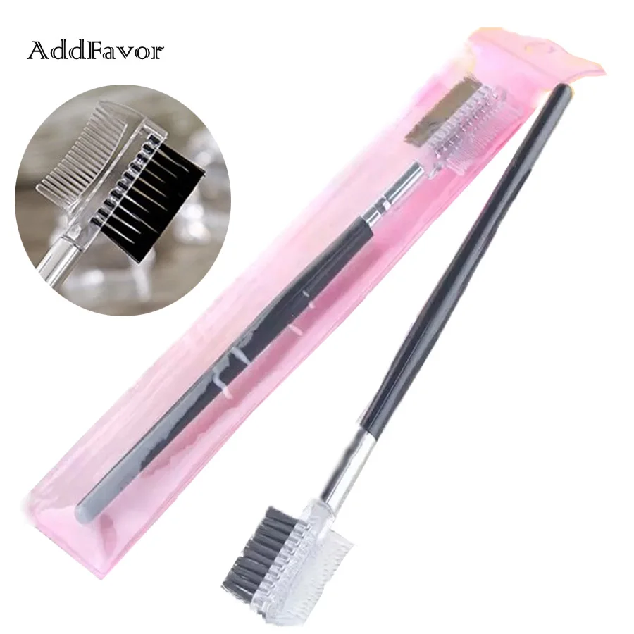 

Addfavor 2PCS Makeup Tools Nylon Natural Eyebrow Comb Cosmetic Eyebrow Brush Eyelash Beauty Make Up Tools