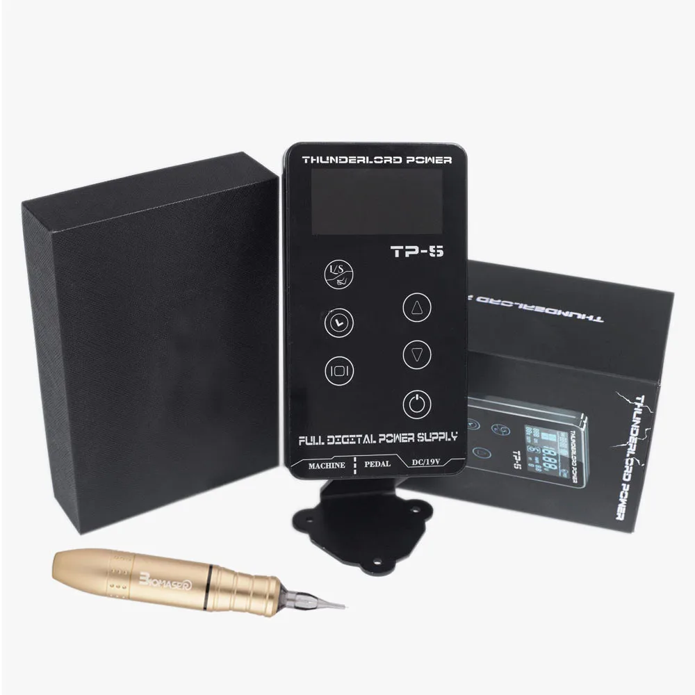 

Biomaser K3-CTG-001-Gold tattoo machine kit intelligent digital tattoo permanent makeup machine kit device Swiss motor