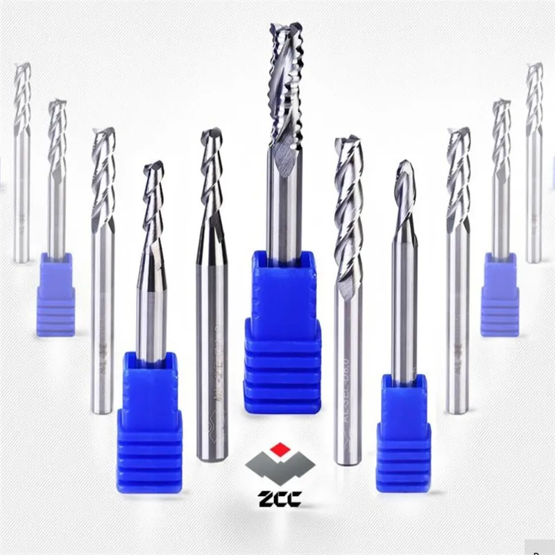 AL 2EL D10.0 ZCC end mills solid Carbide 10mm 2 flute flattened milling