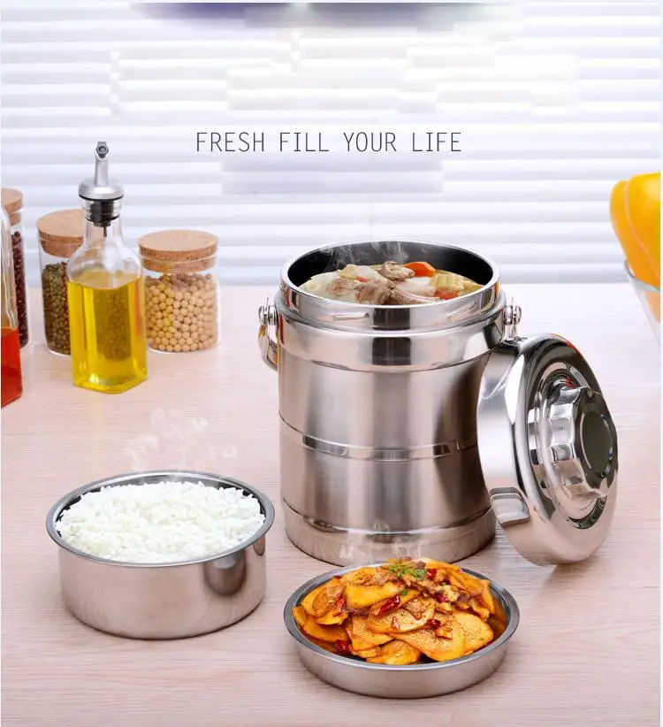 

220V-110 250W 3 Layers Electric Heated Lunch Box Set Multifunctional Food Warmer Mini Rice Cooker Warmer for Students Dormitory