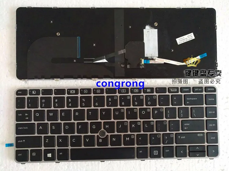 Клавиатура для ноутбука HP EliteBook 840 G3 745 836308 001 821177 английская клавиатура с