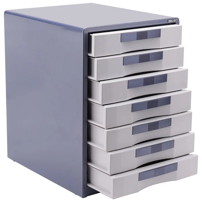 Deli 9703 Desktop Office File Cabinet Collate Lockable Storage