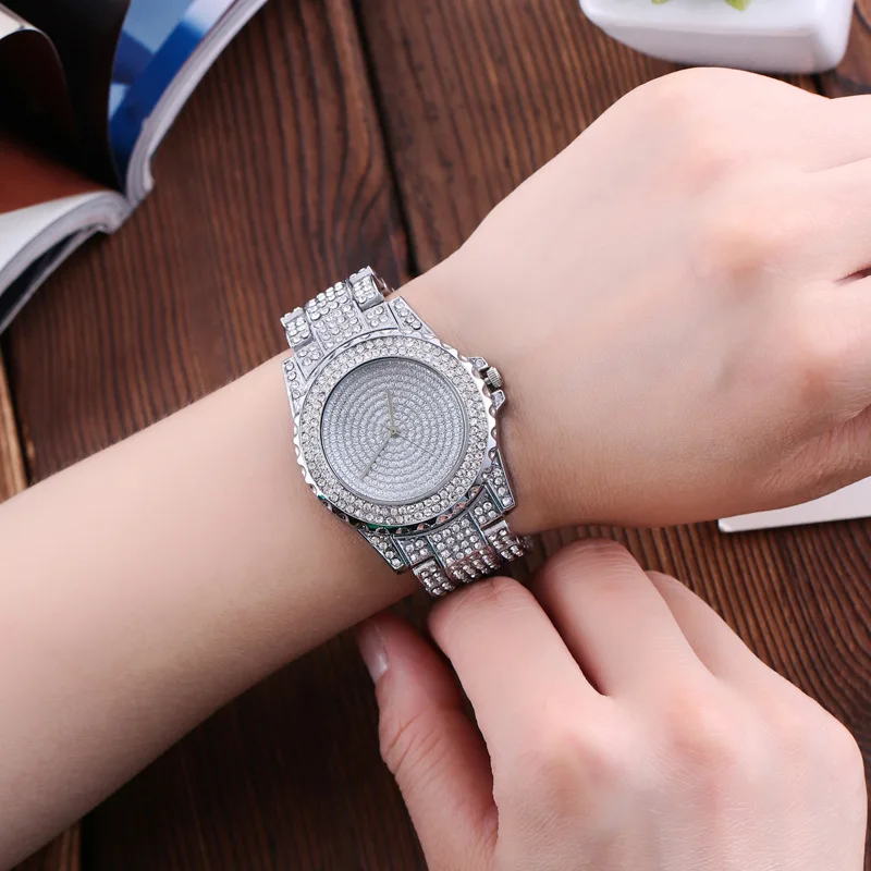 Feminino Relogio Women Watches Crystal Full Steel Ladies Wristwatch Quartz Woman reloj hombre montre femme zegarek damski saati