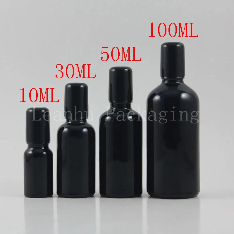 

Wholesale 10/30/50/100ml Black Glass Roll Ball Bottle, Essential Oil/Perfume Packaging Container,Makeup Sub-bottling