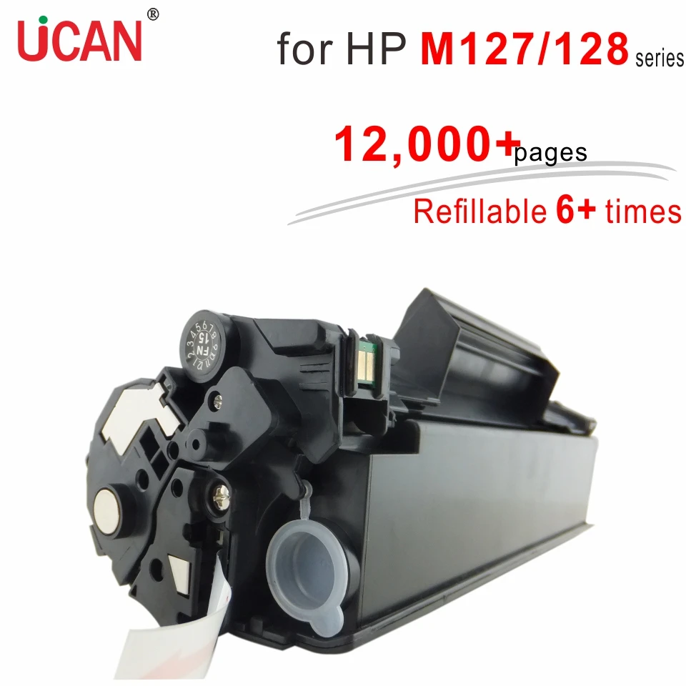 

for HP LaserJet Pro MFP M127fn M127fp M127fs M127fw Printer UCAN 83AR(kit) 12,000 pages equal to 8-Pack CF283a toner cartridges
