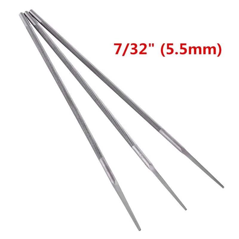 

3pcs 7/32" 5.5mm Round Chainsaw Saw Chain Files Filing Sharpener for Woodwork