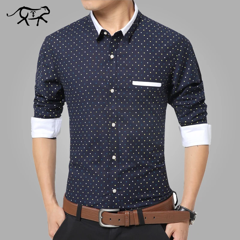 Koszule Męskie Na Co Dzień Aliexpress.com: kup Polka Dot Sukienka Koszula marki Koszule Męskie