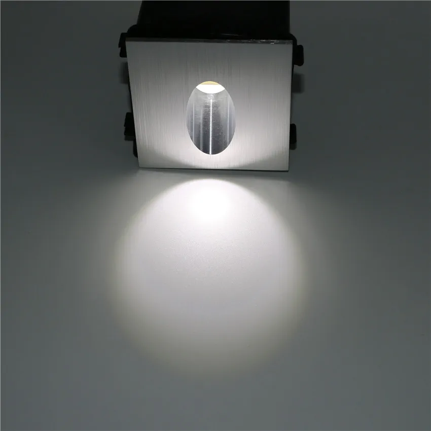 10 шт. 3 Вт Светодиодный светильник для лестницы со встроенной коробкой алюминиевый ступенчатый светильник s наружный светодиодный настенный светильник для ног настенный угловой светильник B20N