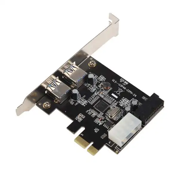 

CAA-Hot Sale Super Speed 2-Port USB 3.0 PCI-E PCI Express 19-pin USB3.0 15-pin SATA Connector Low Profile